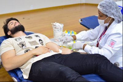 notícia: Campanha de doação de sangue mobiliza servidores e segurados do Igeprev