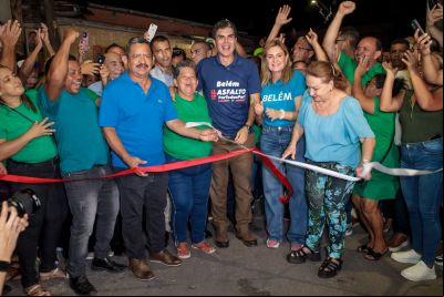 notícia: Estado entrega novas obras e chega a 17 quilômetros de asfalto na Terra Firme, em Belém