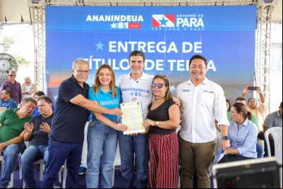 notícia: Governo do Pará entrega 2,5 mil títulos de terra em Ananindeua